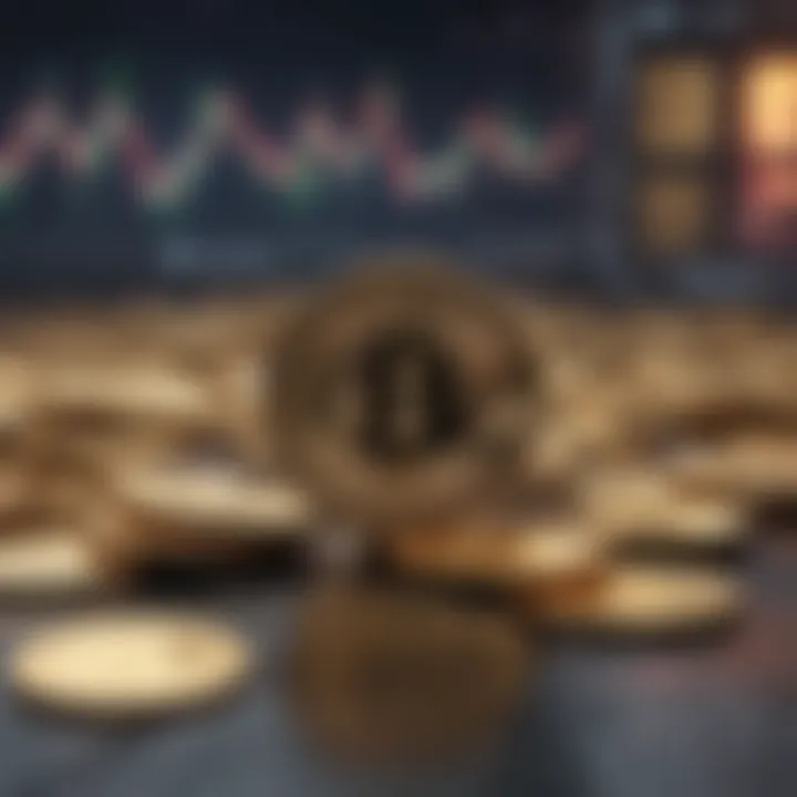 A graph depicting market trends following new cryptocurrency introductions
