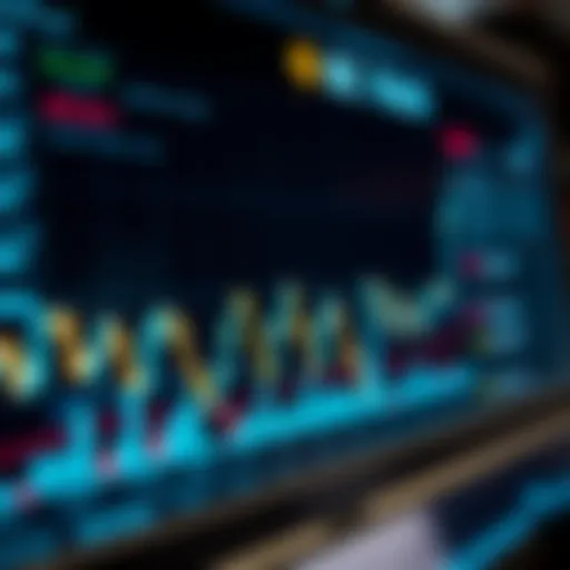 A graph showcasing cryptocurrency market trends