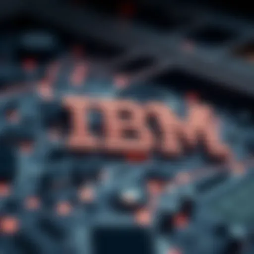 Visual representation of IBM blockchain architecture