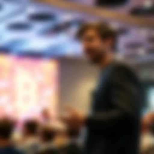 Kevin Rose presenting at a cryptocurrency conference