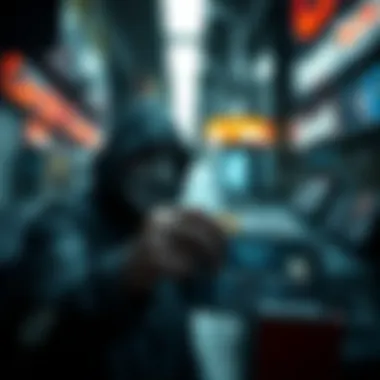 Illustration highlighting the risks associated with anonymous crypto purchases