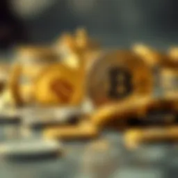 Conceptual illustration of cryptocurrency evolution