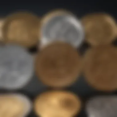Types of Stable Coins Graphical illustration of various types of stable coins