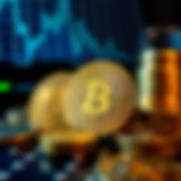 Conceptual representation of cryptocurrency valuation